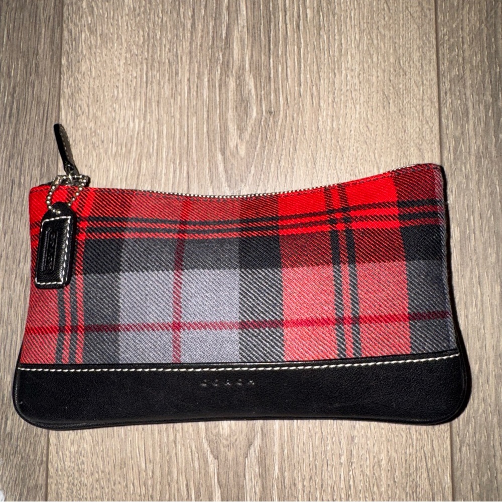 Coach Black and Red Wristlet